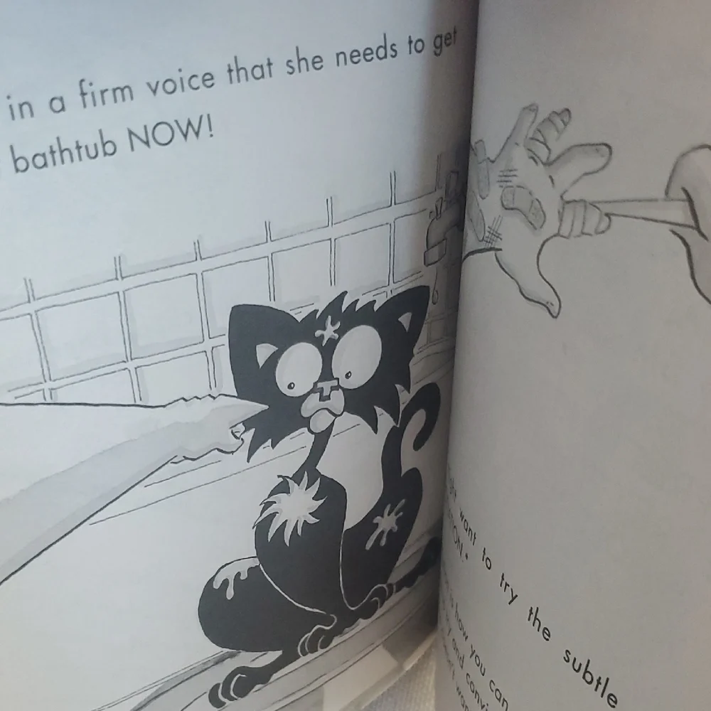Scholastic Bad Kitty Gets a Bath - White, Black, Pink, Blue